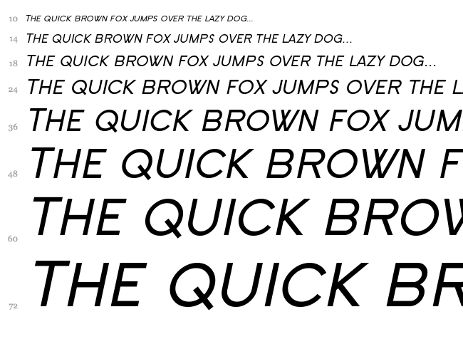 SF Old Republic font waterfall